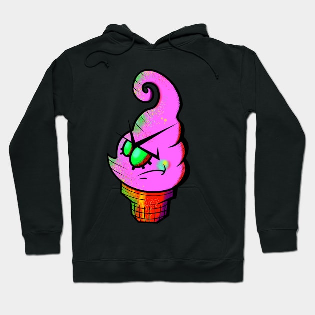 Angry Chibs Soft Serve Ice Cream Hoodie by Florentino